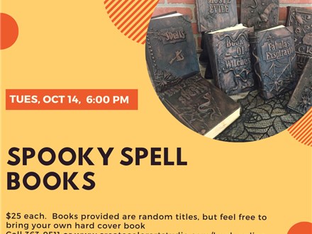 Spooky Spell Books - Sunday, October 14, 12:00 pm