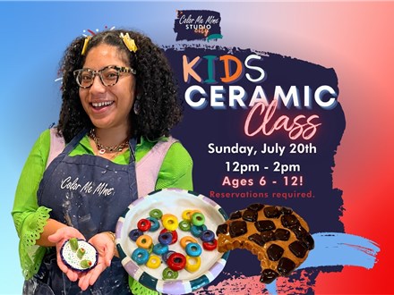 7.20.25 KIDS CERAMIC CLASS - Color Me Mine Studio City