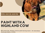 Paint With A Highland Cow-Monday, August 25, 6:00 pm