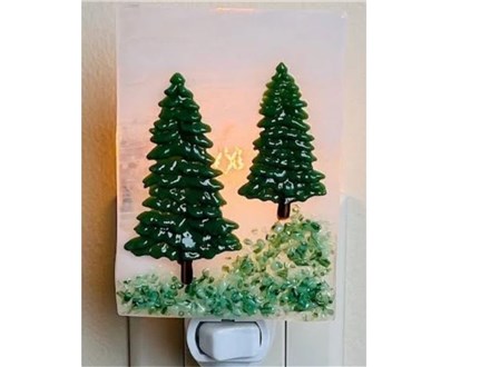 Bel Air Adult Glass Evergreen Tree Night Light - Jan 29th