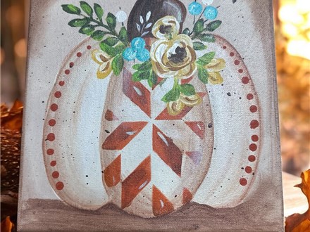 In Wright - Patchwork Pumpkin - Sunday October 26th - 1pm - $32