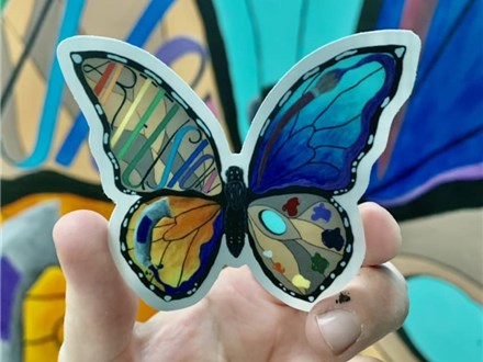 Art Fusion Butterfly Sticker