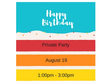 Happy Birthday - Private Paint & Sip - Aug 25