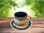 Cup & Saucer Stoneware Painting Class Ages Teen+ 3/19/25