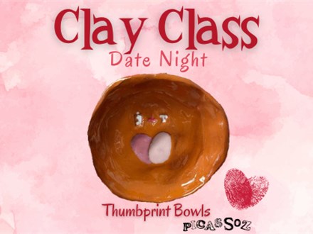 Clay Class - Date Night Thumbprint Bowl 