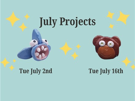 Clay Building Tuesday Youth Classes Ages 3+