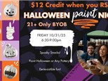 Boos & Brushes: An Adults-Only Halloween Pottery Night