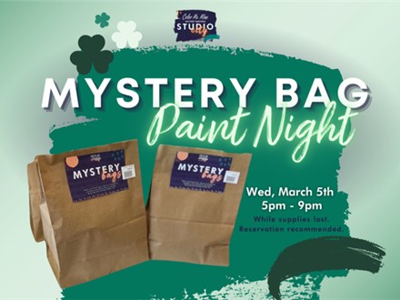 3.5.25 MYSTERY BAG PAINT NIGHT - Color Me Mine Studio City