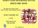 Plaid Personalized Platter Adult Class at Ceramics For You Gurnee