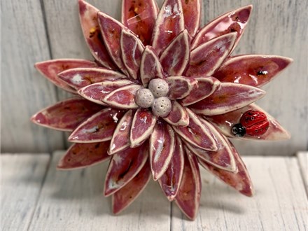 Clay Hand-Building Flower Class, Thursday, May 23, 6-8pm