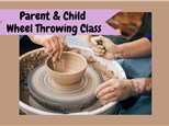 Parent & Child Pottery Wheel Class at TIME TO CLAY