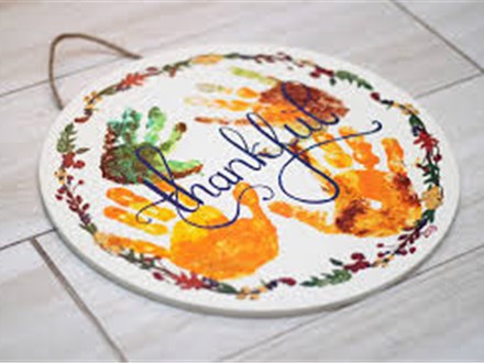 Fall 'Thankful' Mommy & Me Canvas - Monday, November 18th - $10+