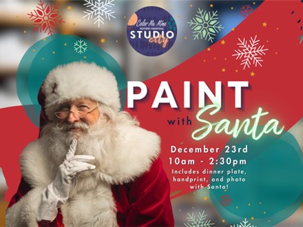 12.23.24 PAINT WITH SANTA - Color Me Mine Studio City