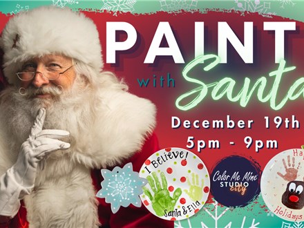 12.19.25 PAINT WITH SANTA - Color Me Mine Studio City