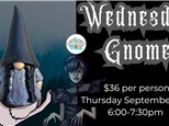 Wednesday Addams Halloween Gnome!