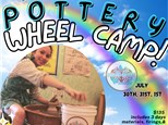 Kids' Pottery Wheel Camp July 30th, 31st & August 1st