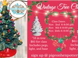 Vintage Christmas Tree Painting Class! Sunday Nov. 26th