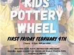 Kids' Pottery Wheel First Friday!