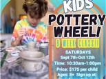 Kids' Pottery Wheel 6 week class!  Sept 7th - Oct 12th