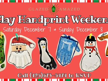 Clay Handprint Weekend! December 2024 