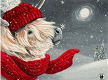 Silver Snowfall Canvas Paint and Sip