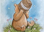 Silly Old Bear Canvas Paint and Sip
