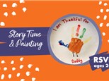 Storytime & Painting: "How to Catch a Turkey" & Turkey Handprint Plate! November 15th at 10am