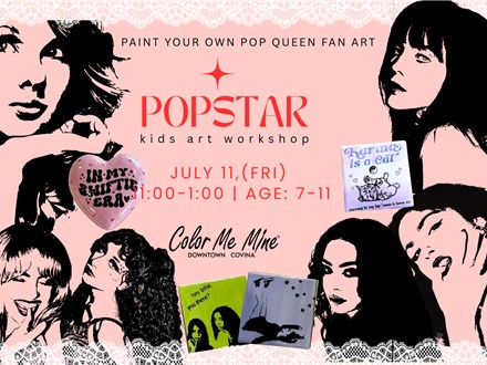 POP STAR~KIDS WORKSHOP~JULY 11 (FRI)