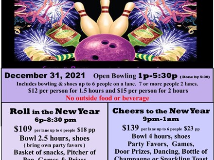 New Years Eve Party (6pm-8:30pm)  