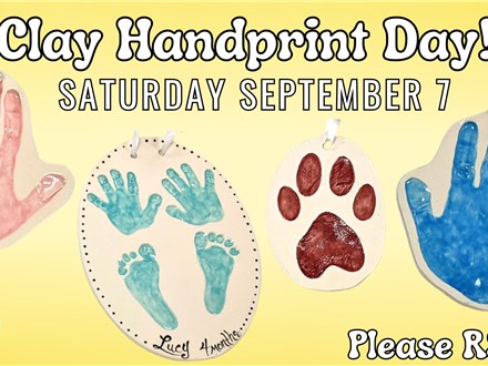 Clay Handprint Day! September 2024