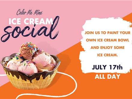 ICE CREAM SOCIAL at Color Me Mine - Uptown