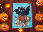 You Had Me at Merlot - Batty Over Pumpkins Canvas - Friday Sept 5th - $30 & Up