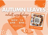 Watercolor Leaf Wreaths: Adult Workshop- Thursday, November 21ST 6-8pm