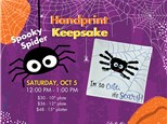 Spider Handprint Keepsake - October 5