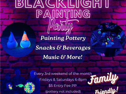 Holiday Black Light Party