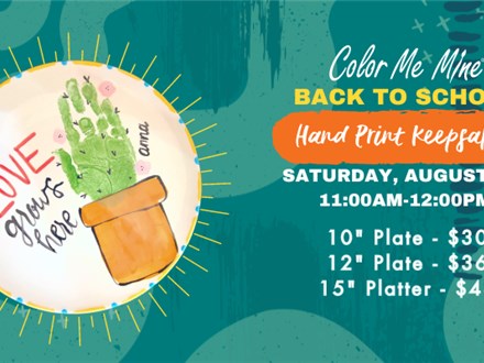 BACK TO SCHOOL HANDPRINT - AUGUST 3