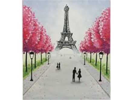 Eiffel Tower Canvas Class - April 9th - $40