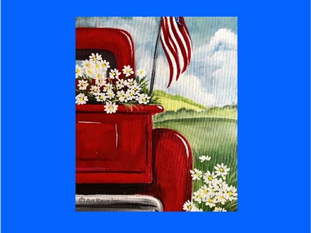 All American Summer Canvas Paint and Sip