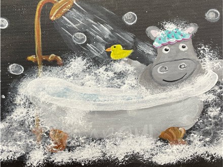 Bubbles Canvas Paint and Sip