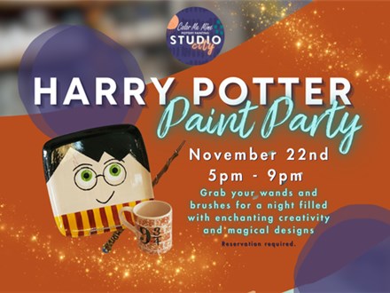 11.22.24 HARRY POTTER PAINT PARTY - Color Me Mine Studio City