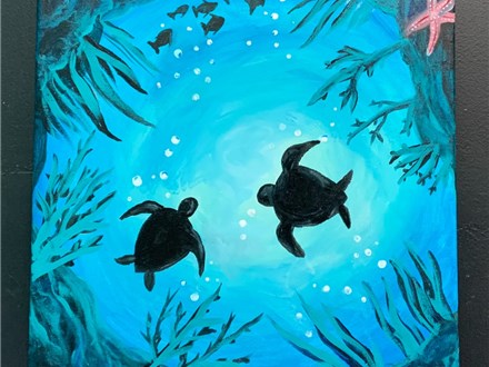 Sea Turtles -Canvas Friday, August 10th 6:30-8:30pm