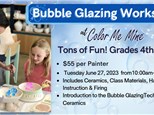 Bubble Glazing on Ceramics Workshop Grades 4-6