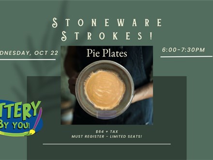 Stoneware Strokes! Pie Plates