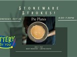 Stoneware Strokes! Pie Plates