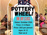 Kids Pottery Wheel: 1 Day Class- October 25th 2024