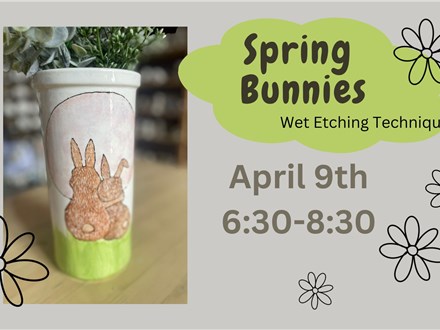 Spring Bunnies Class at TIME TO CLAY