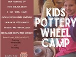 Kids Pottery Wheel Camp August!