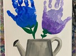 Handprint Floral Canvas Friday September 6th 6:30-8pm