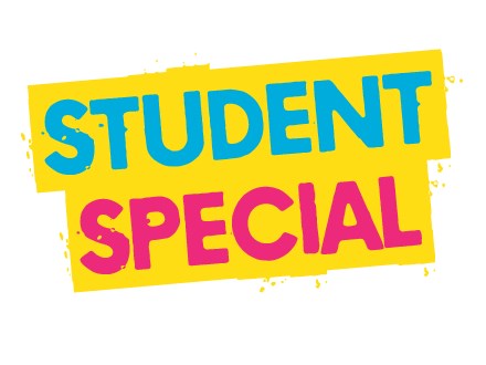 STARVING STUDENT - 10% OFF every Wednesday