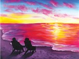 Couple at Sunset Canvas Class - May 31 - $40 🍷